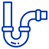 Urban water and sewer connections icon